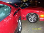 Camaro slammed into me and under semi trailer.JPG Camaro slammed into me and under semi trailer.JPG