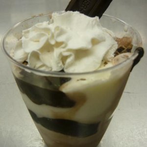 Our chocolate milkshake parfaits were always a hit with teachers and students.