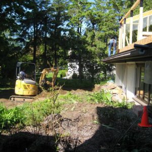 Excavation day!
10 truck load was removed to make room for interlock stones