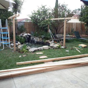 Building some shade for their home :)
