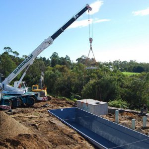 Dropping in the Bunker for Pool Equipment