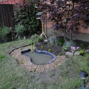 Pebbles added to the border