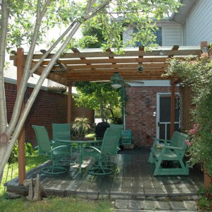 View Of The main deck from The garden