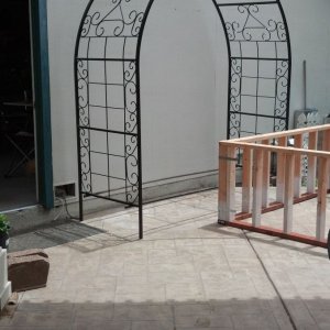 Custom designed trellis has arrived