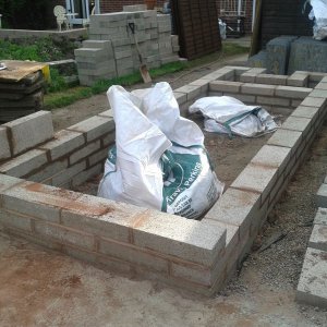Block-work underway #2