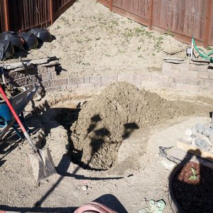 Digging.
