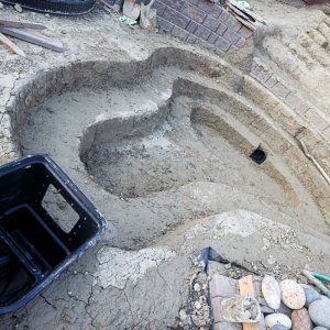 Ready for underlayment. A view from the skimmer filter.