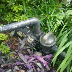 Waterfall external pump