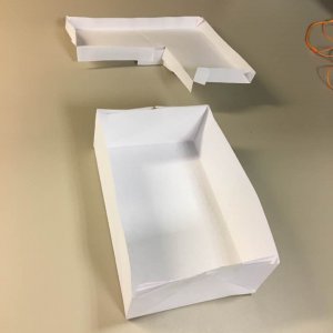 Folded paper of pond liner