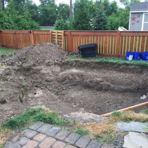 My hole is dug...oh boy....lets get started!