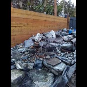My first waterfall/pond