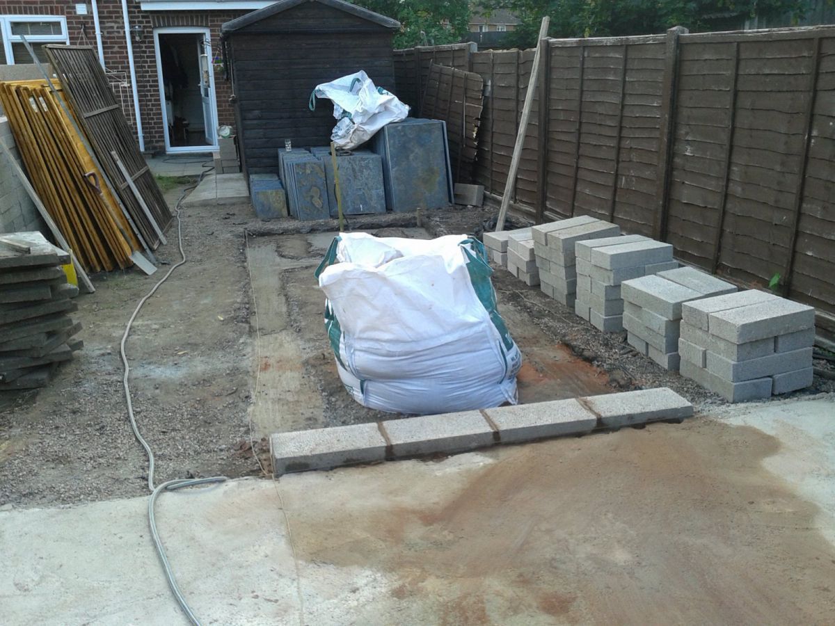 Block-work underway #1