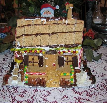 Each year our culinary students make gingerbread houses to take home.