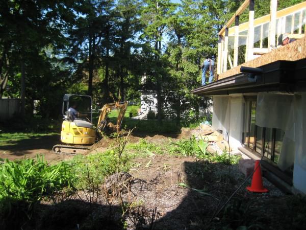 Excavation day!
10 truck load was removed to make room for interlock stones