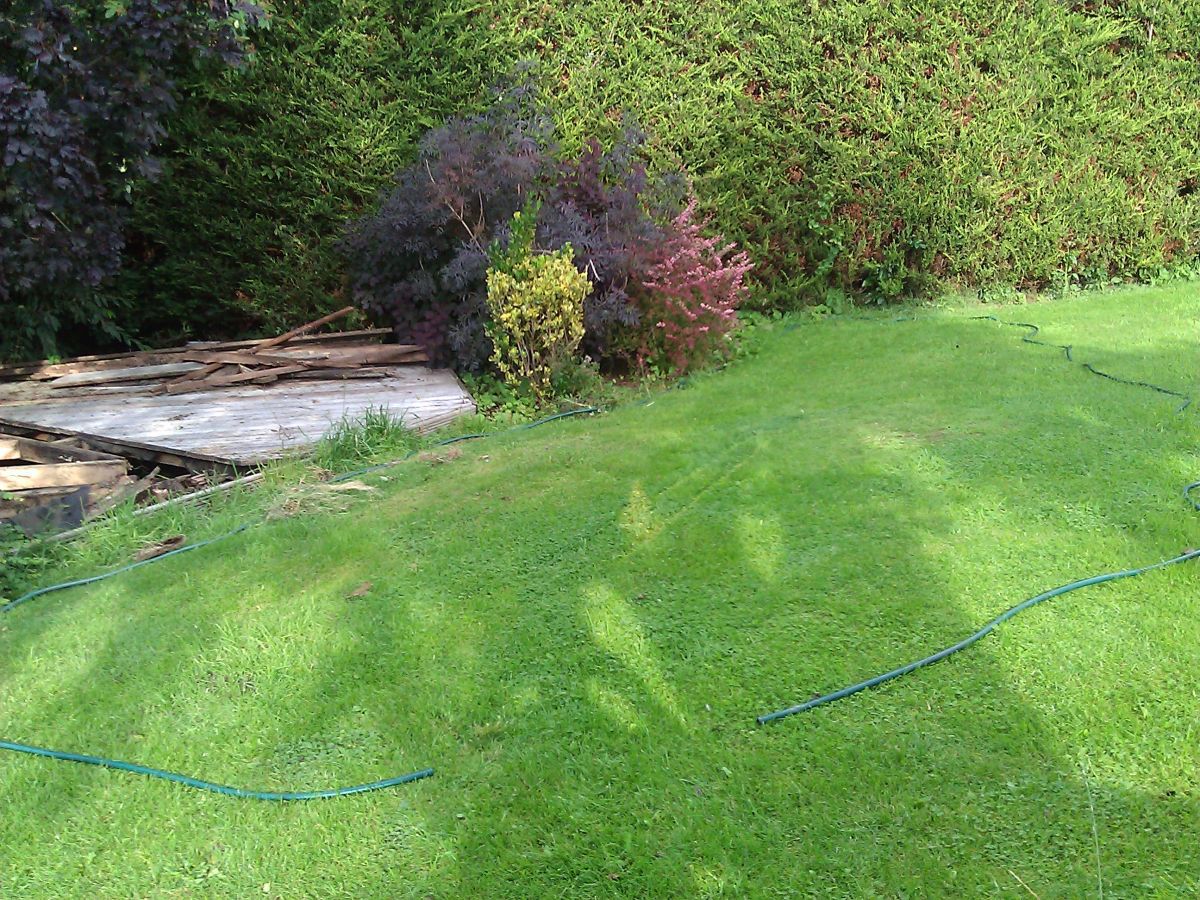 Pond Site with work commenced to repair decking2
