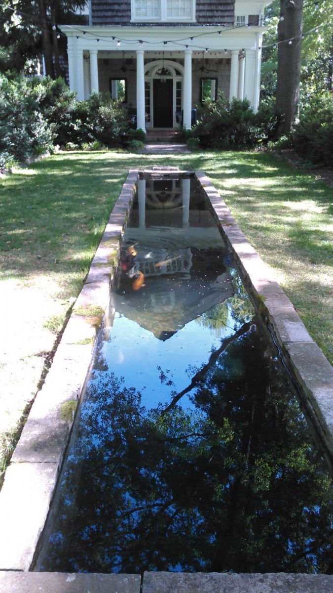 Reflection pond.