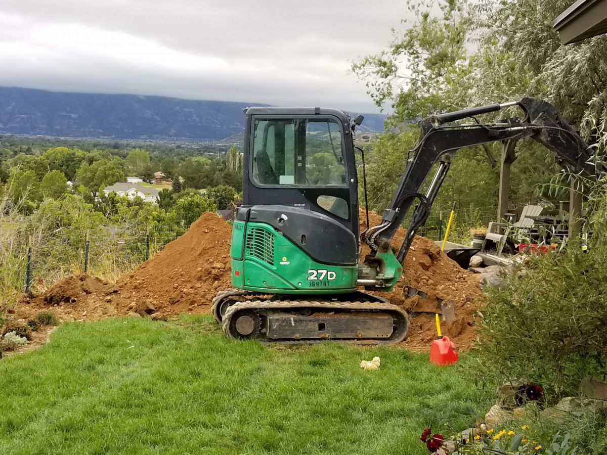 Rented a mini excavator