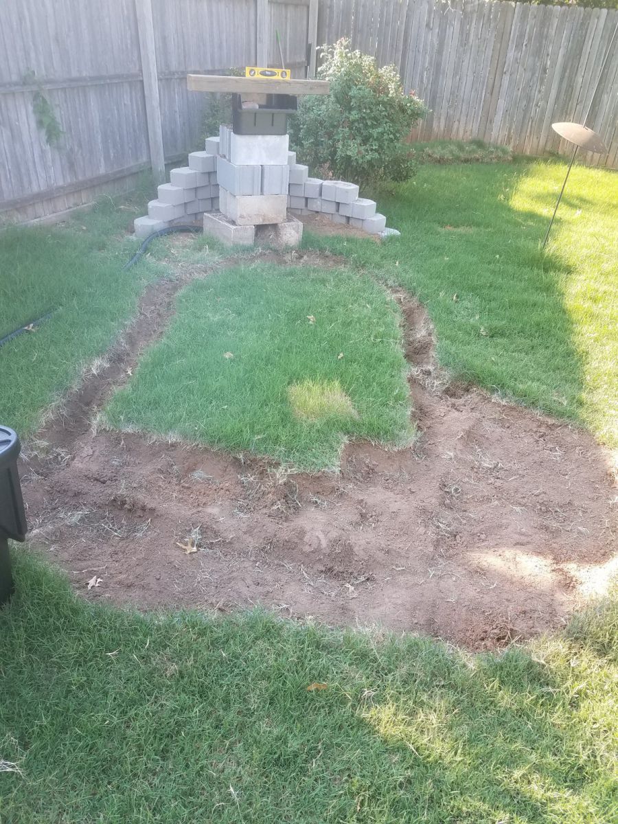 The start of digging